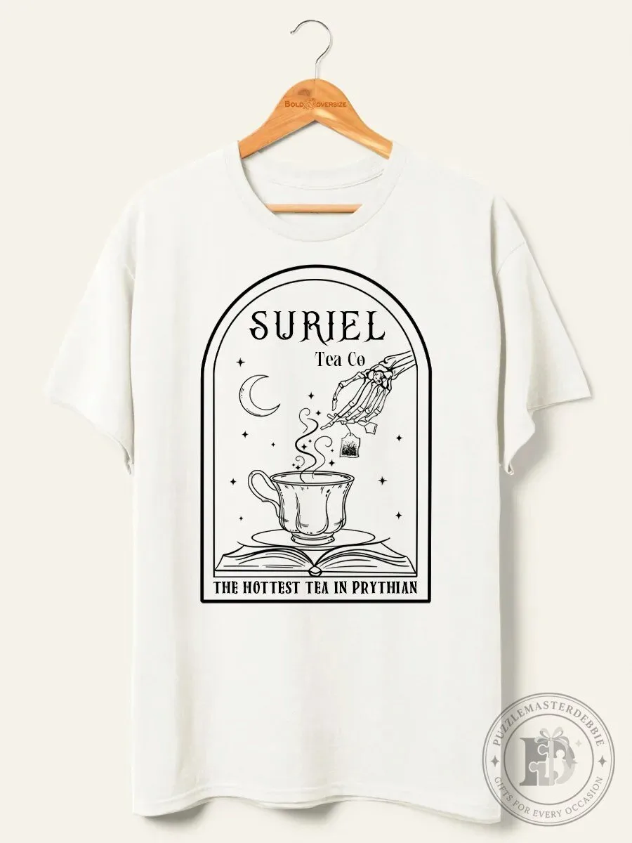 Suriel Tea Company The Hottest Tea In Prythian Vintage Book T-Shirt