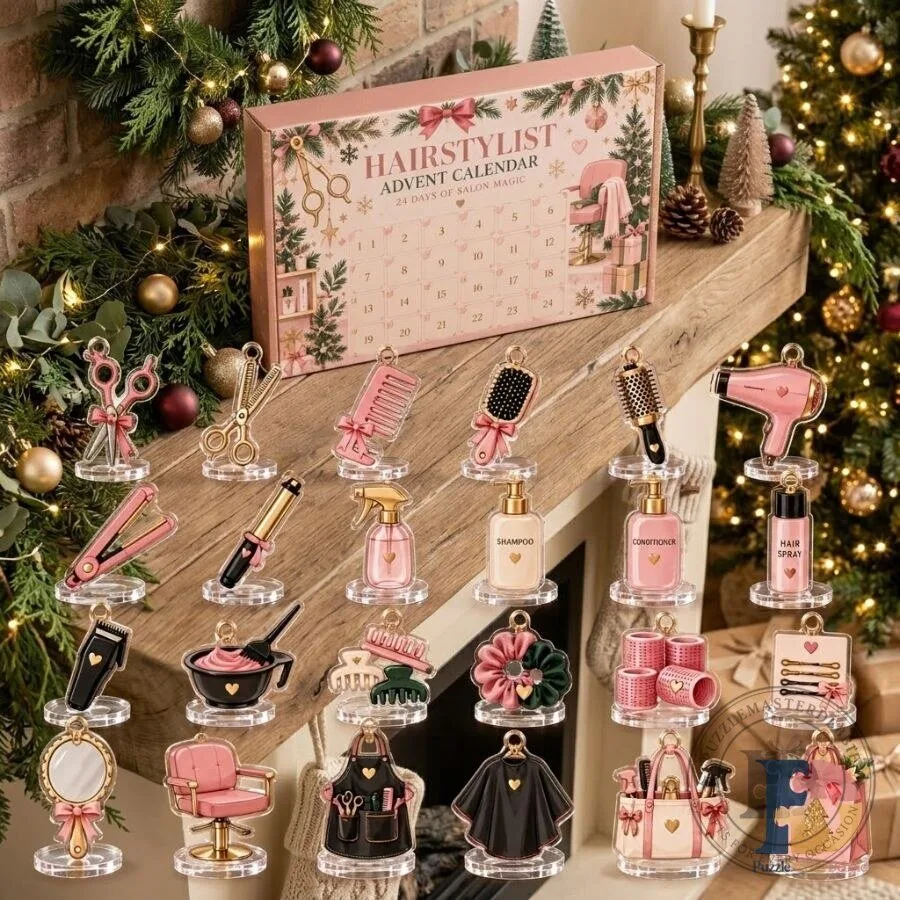 Hairstylist Advent Calendar 24-Day Christmas Countdown Gift Set for Hairdressers 10 Hairstylist Advent Calendar 24-Day Christmas Countdown Gift Set for Hairdressers