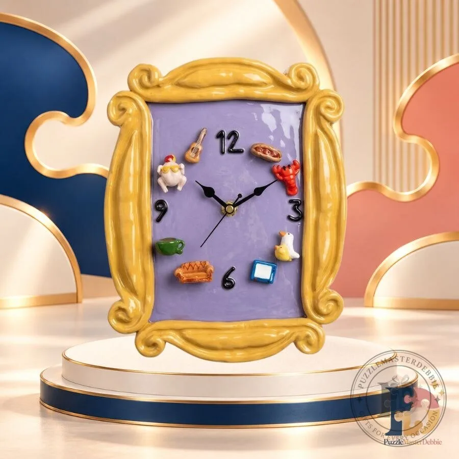 Friends Door Frame Magnetic Clock Decorative Wall Clock