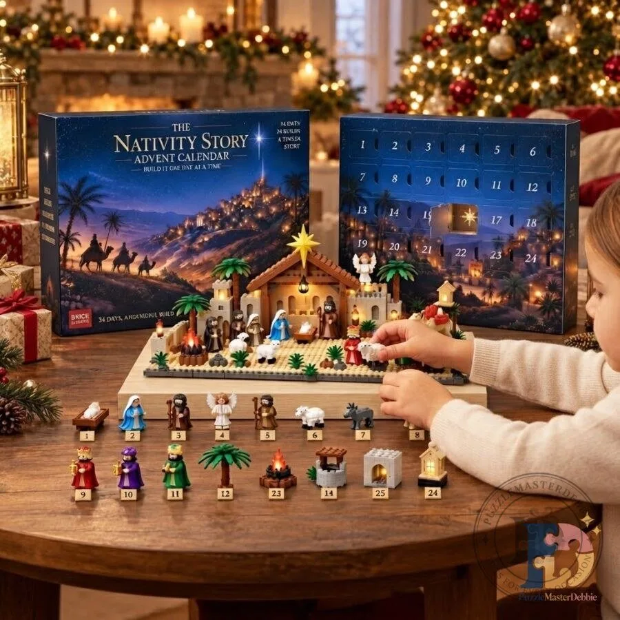 Nativity Story Brick Advent Calendar 2026 Christian Christmas Building Block Set