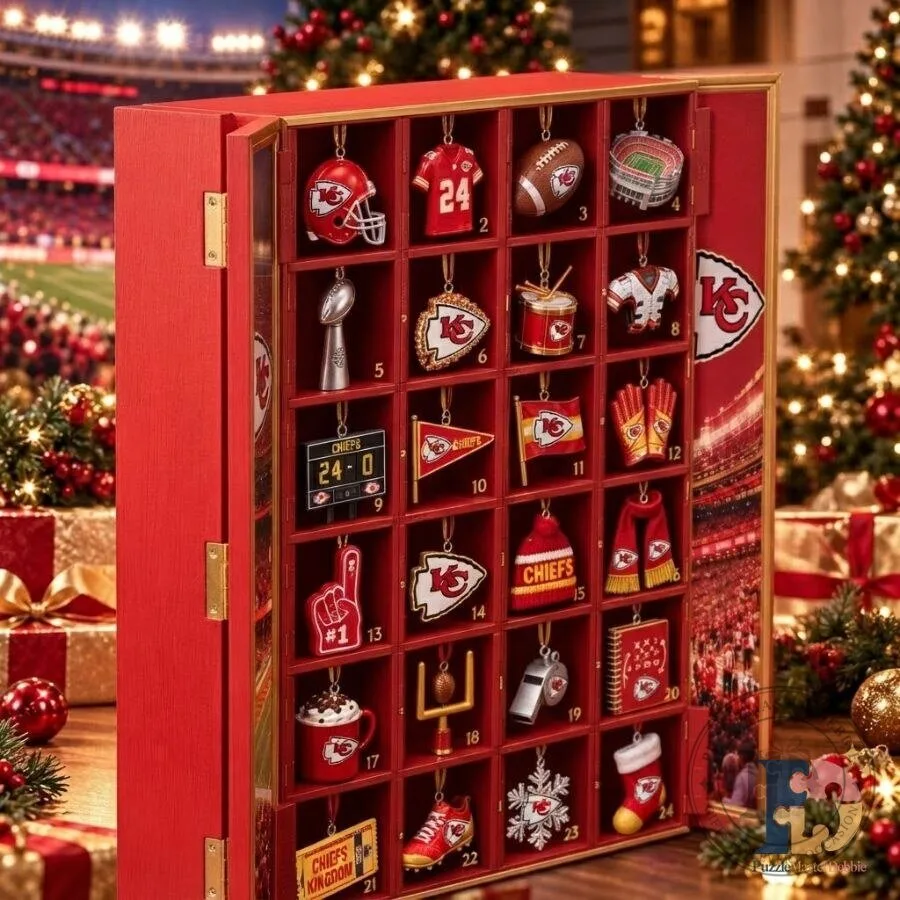 Kansas City Chiefs Advent Calendar 2026 Chiefs Kingdom 24-Day Christmas Countdown Gift for NFL Football Fans 11 Kansas City Chiefs Advent Calendar 2026 Chiefs Kingdom 24-Day Christmas Countdown Gift for NFL Football Fans