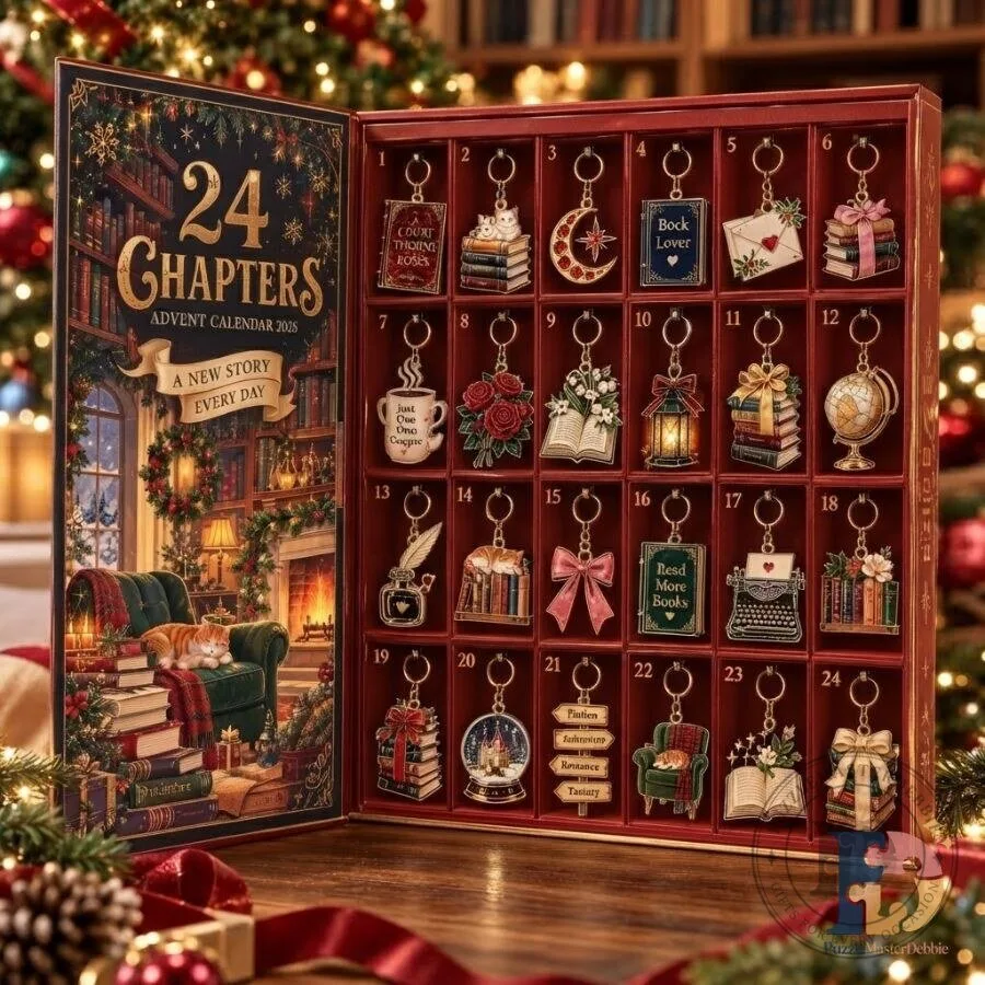 24 Chapters Bookish Advent Calendar 2026 24-Day Christmas Countdown Gift Set for Book Lovers and Readers
