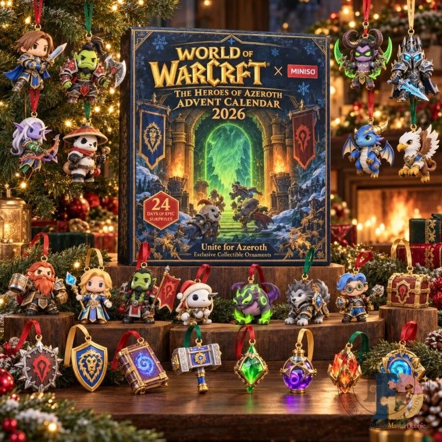 World of Warcraft x MINISO Advent Calendar 2026 WoW 24-Day Christmas Countdown Gift Set for Fans