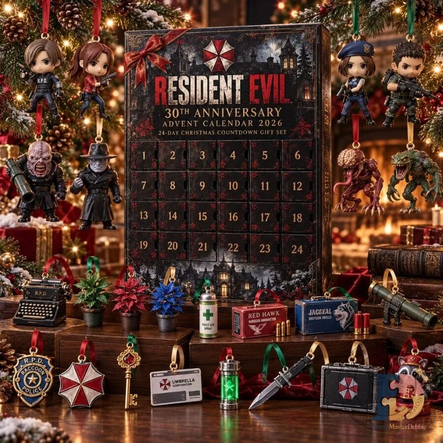 Resident Evil 30th Anniversary Advent Calendar 2026 24-Day Christmas Countdown Gift Set for Horror Game Fans