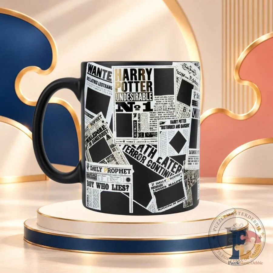 Harry Potter Heat Changing Magic Mug Daily Prophet Newspaper Hogwarts