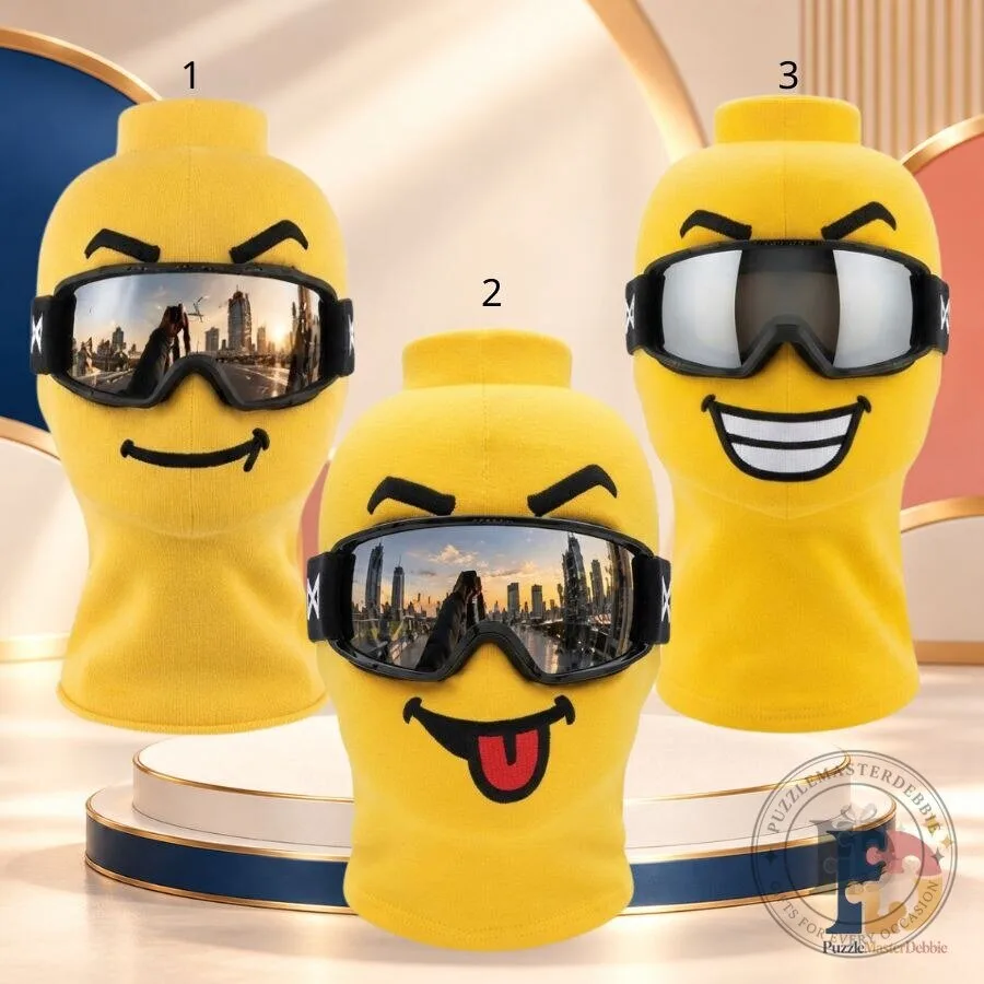 LEGO Rider Bike Mask Funny Smiley Face Motorcycle Balaclava