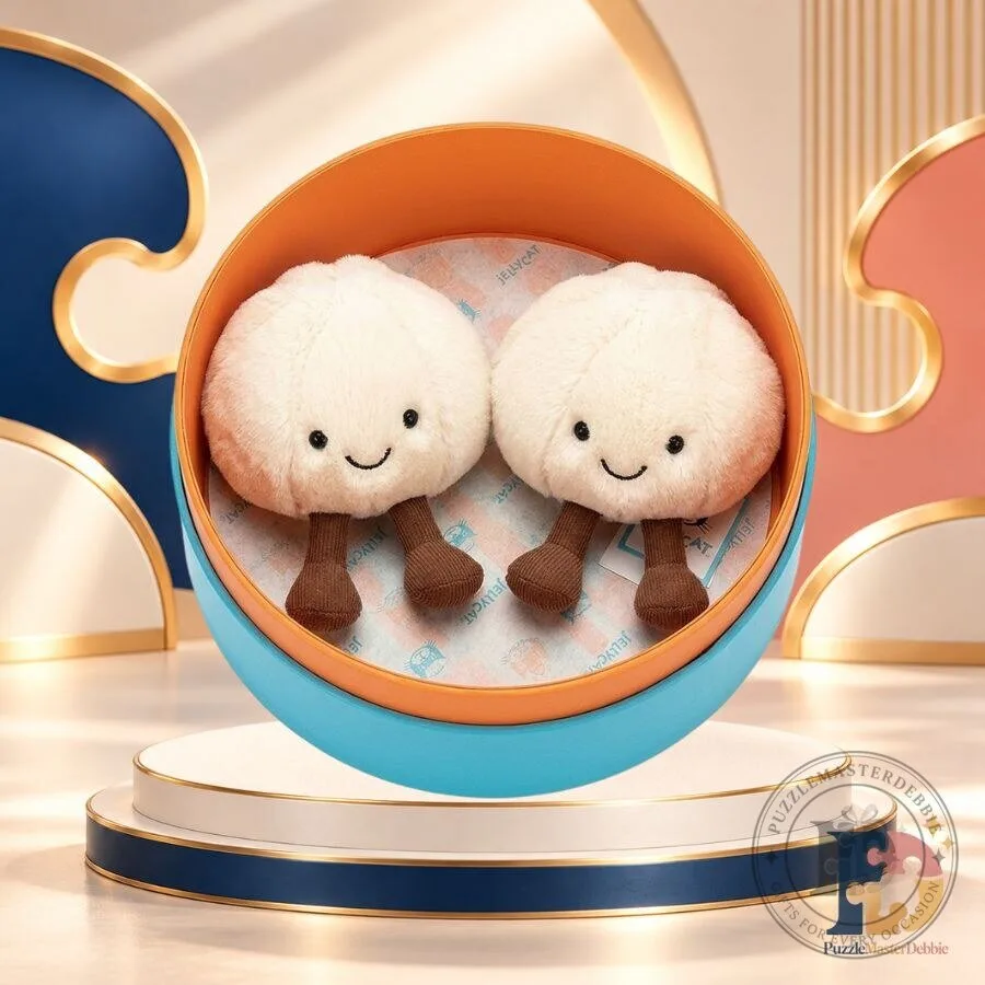 Amuseables Yum & Sum Dumplings Jellycat Plush Toy Cute Food Stuffed Animal Collectible