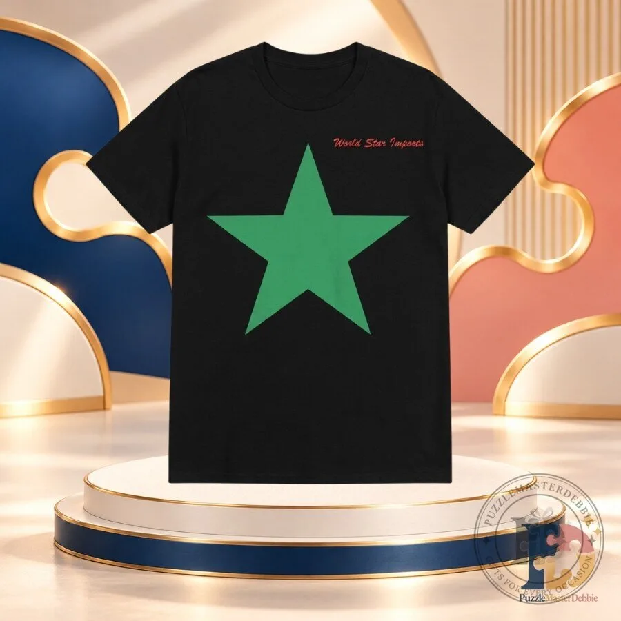 Justin Bieber World Star Imports Green Star T-Shirt