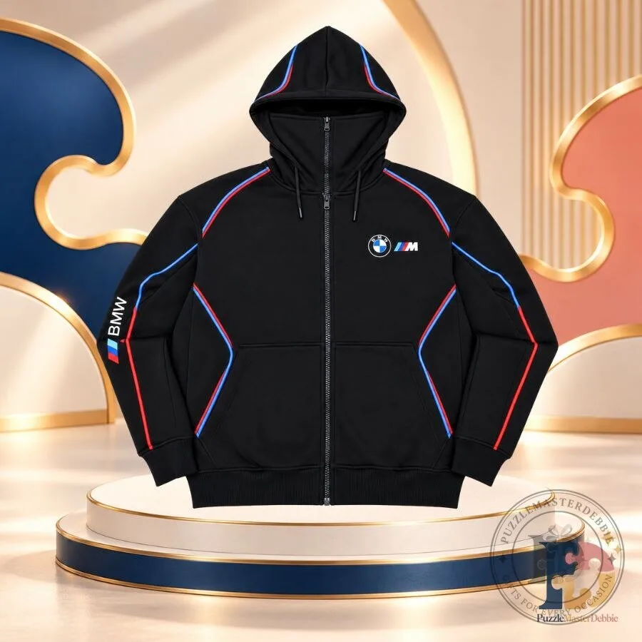 RevZips BMW Full Zip Face Hoodie Balaclava Ninja Mask Streetwear Sweatshirt