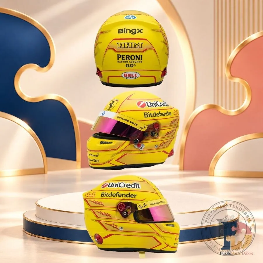 Lewis Hamilton Ferrari 2026 F1 Helmet 12 Scale Bell Racing Mini Helmet