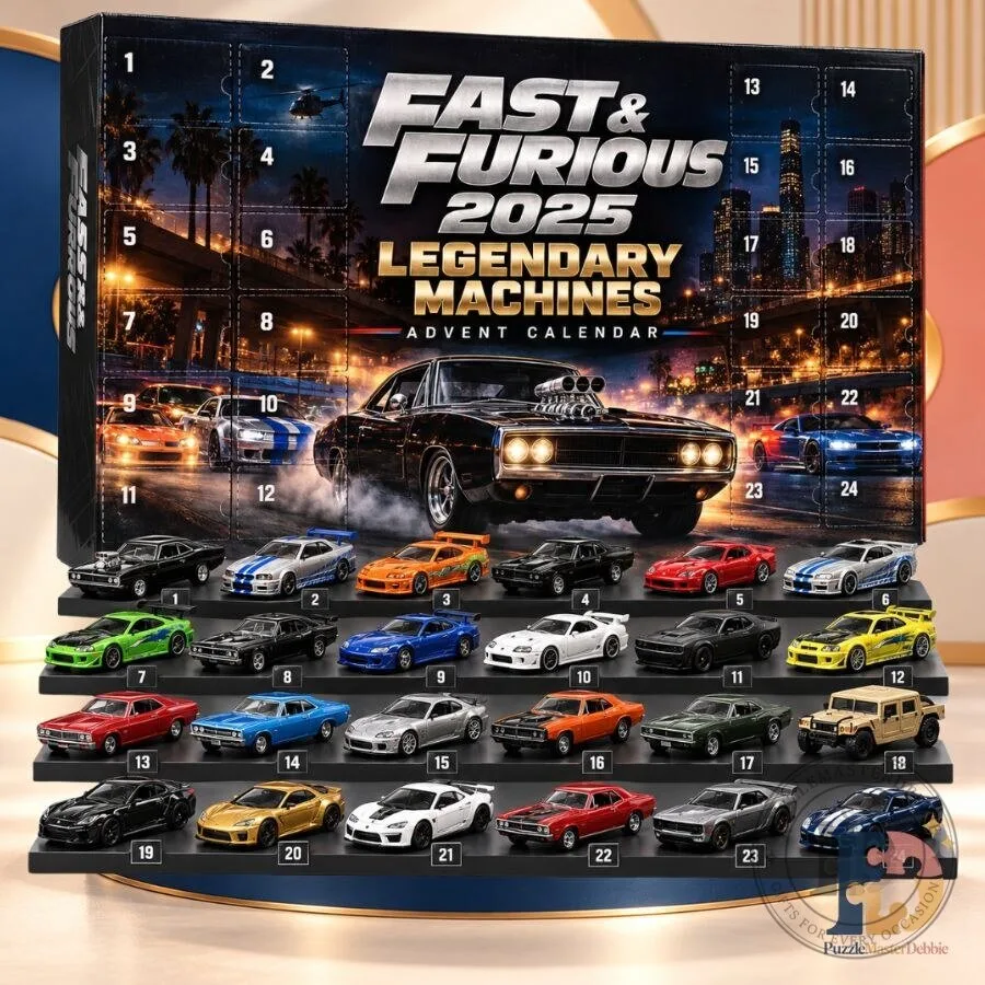 Fast & Furious Advent Calendar 2025 24-Day Legendary Machines Christmas Countdown Gift Set