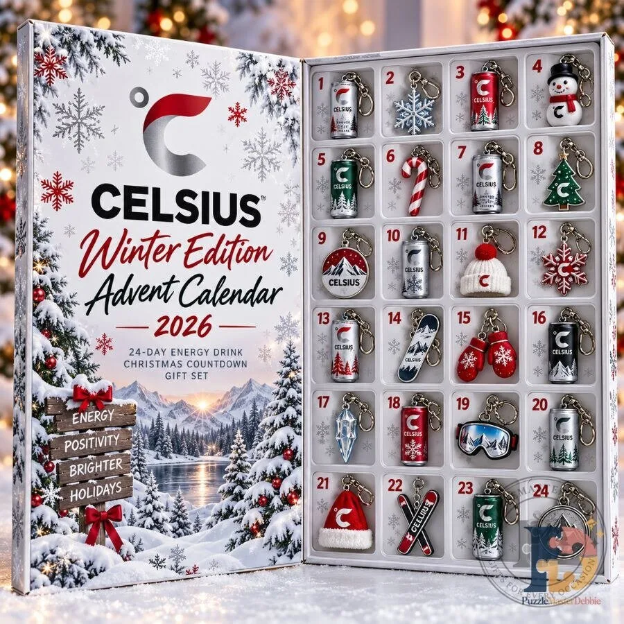 CELSIUS Winter Edition Advent Calendar 2026 24-Day Energy Drink Christmas Countdown Gift Set