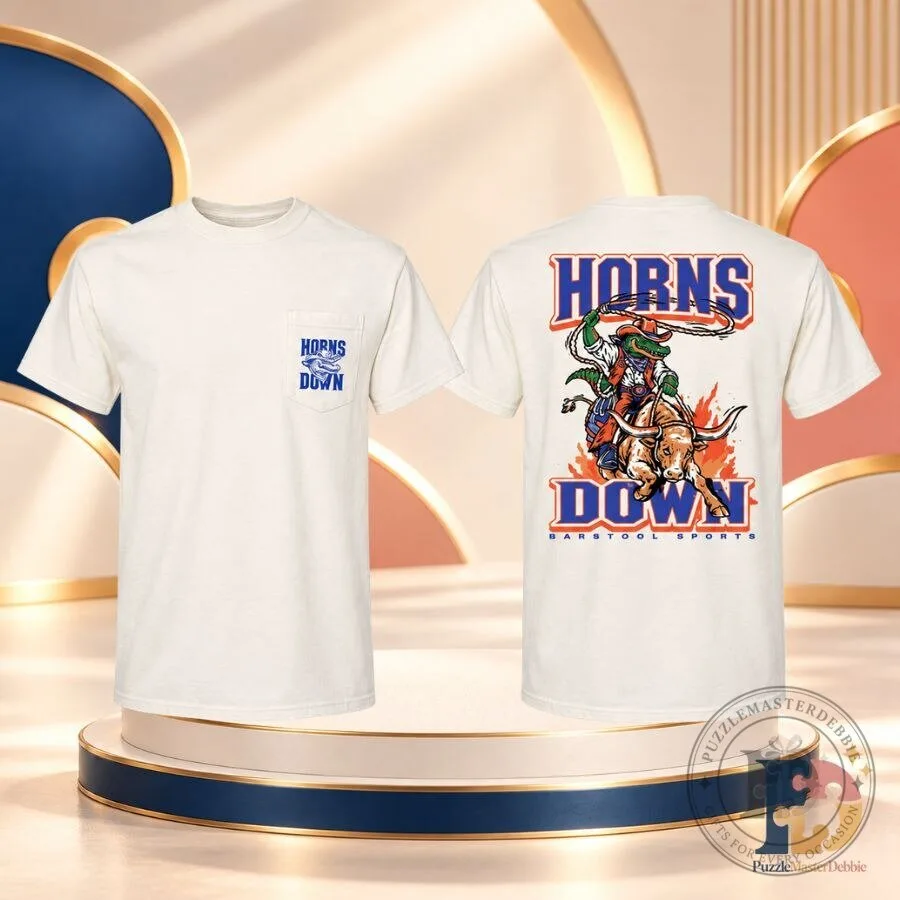 "Shop Barstool Horns Down Shirt and Chivas Special Edition Jersey" 35 Barstool Florida Horns Down Shirt