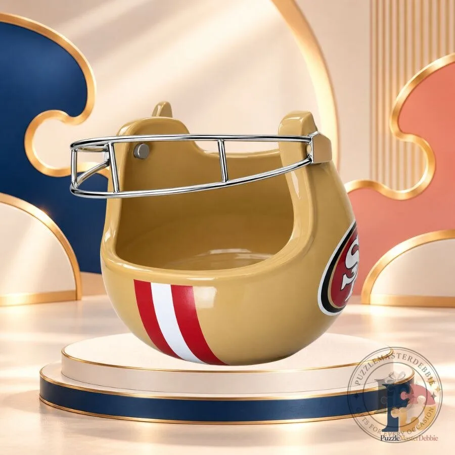 San Francisco 49ers Helmet Bowl Ceramic Snack & Ice Cream Bowl