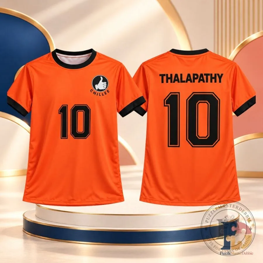 Thalapathy Vijay Velu Jersey Tamil Fan Jersey Shirt