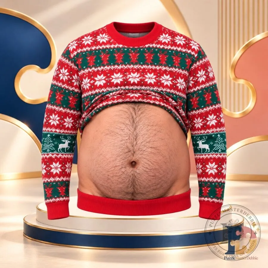 Xmas Beer Ugly Christmas Sweater Funny Nordic Holiday Pullover
