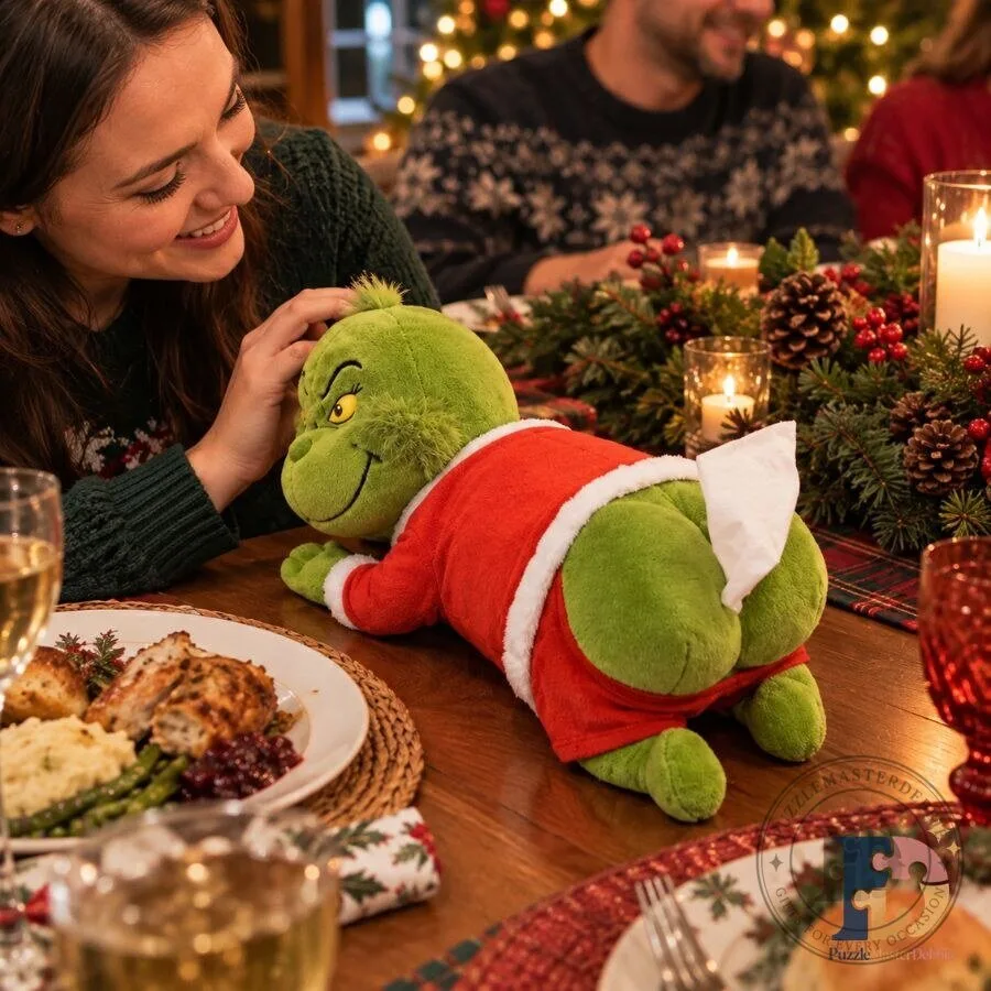 Grinch Butt Plush Tissue Box Holder 2026 Funny Christmas Gag Gift