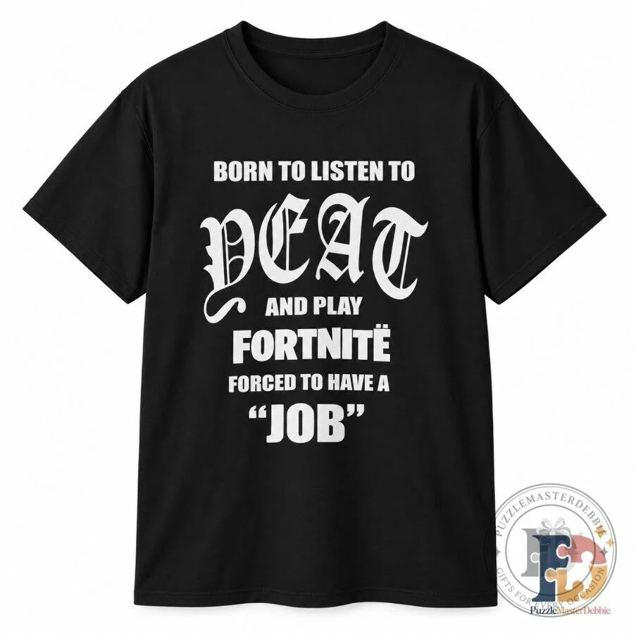 Born to Listen to Yeat and Play Fortnite Shirt Funny Gaming Graphic Tee