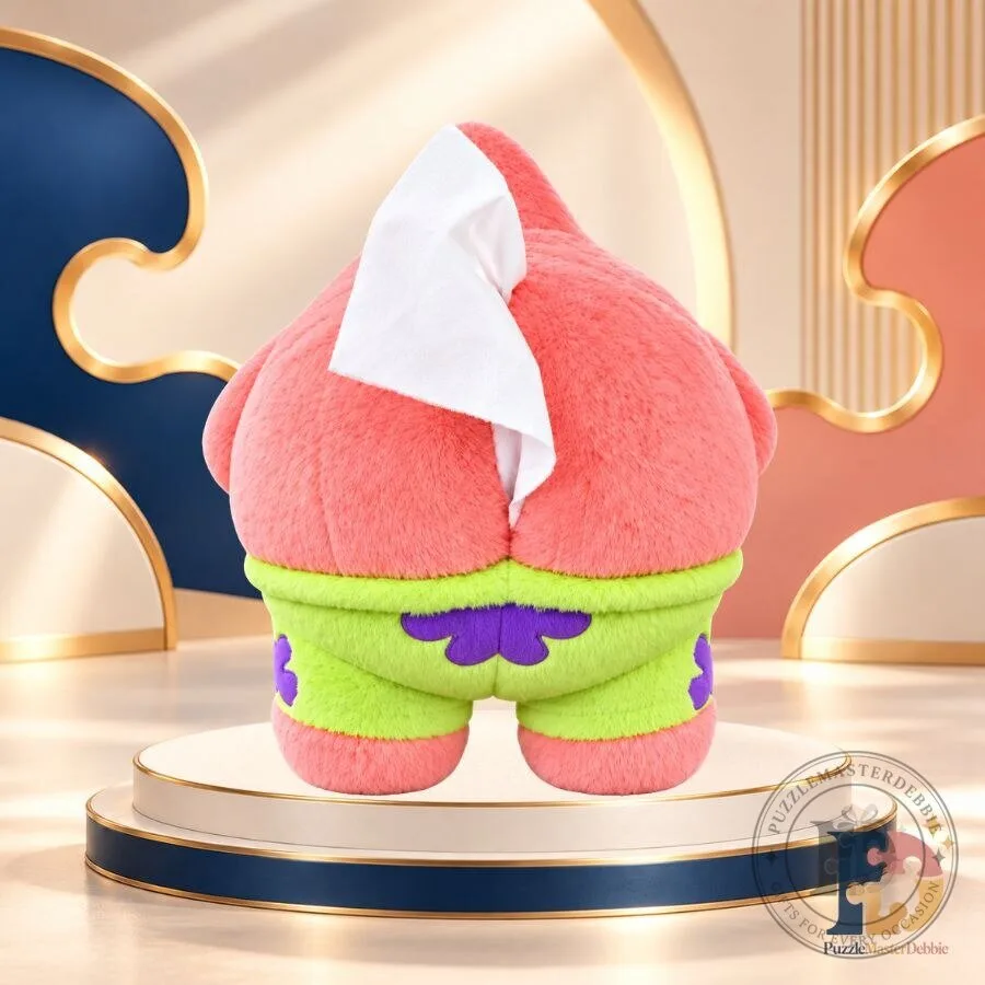 Patrick Star Peach Butt Plush Tissue Box Holder