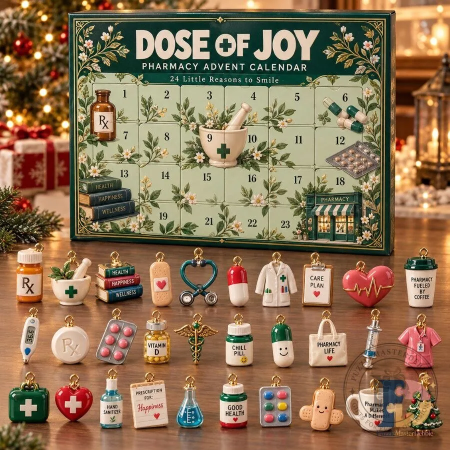 Pharmacy Advent Calendar 2026 Dose of Joy 24-Day Christmas Countdown