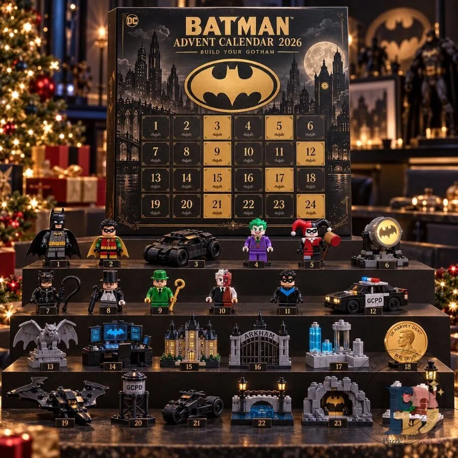 Batman Advent Calendar 2026 Build Your Gotham 24-Day Christmas Countdown