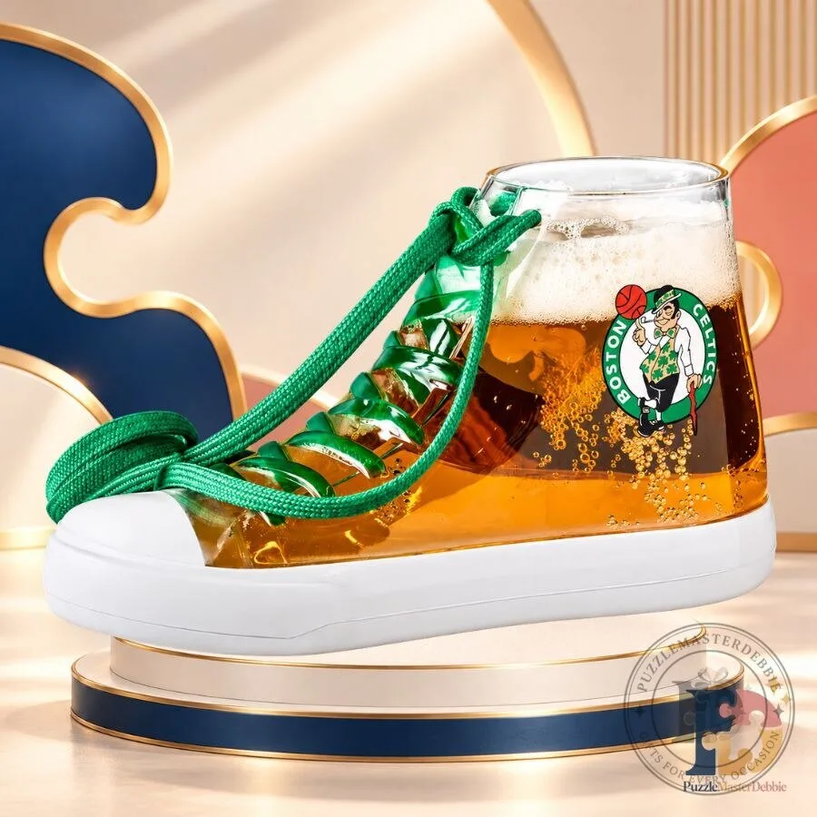 Boston Celtics Beer Sneaker Cup TD Garden Shoe-Shaped Souvenir Drink Cup