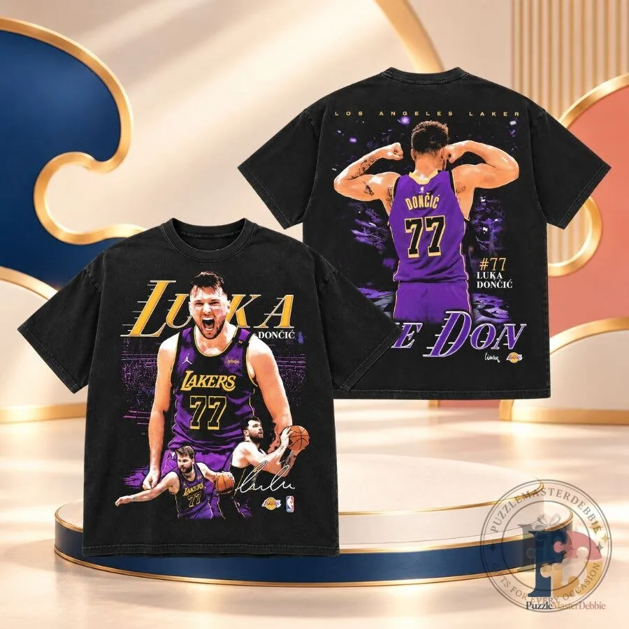 Luka Doncic Lakers 77 Giveaway Shirt Los Angeles Lakers Basketball